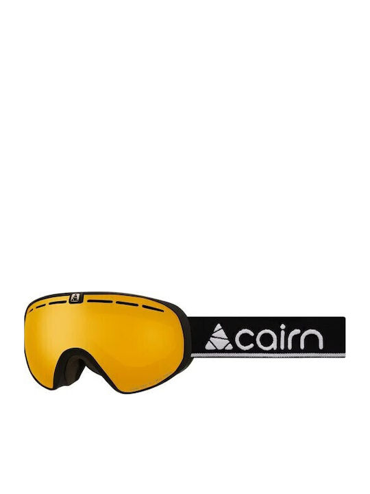 Cairn Spot Otg Spx2 Ski & Snowboard Goggles Kids Black with Lens in Orange Color