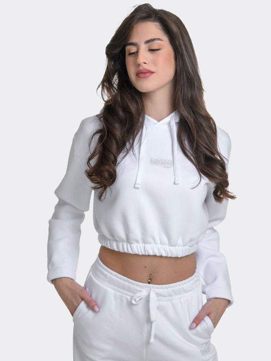Target Cropped Women's Sweatshirt Hooded White ...