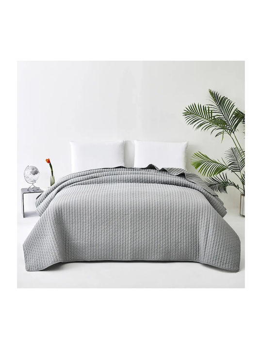 Mattex Coverlet Queen Size Microfiber Grey 220x240cm