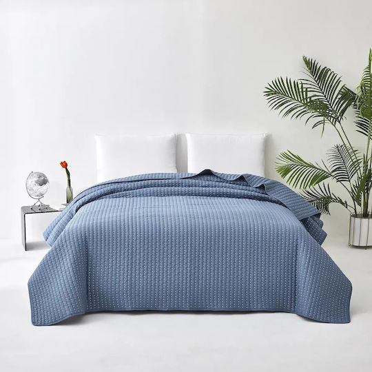 Mattex Покривало Единично Микрофибър Синьо 160x240см