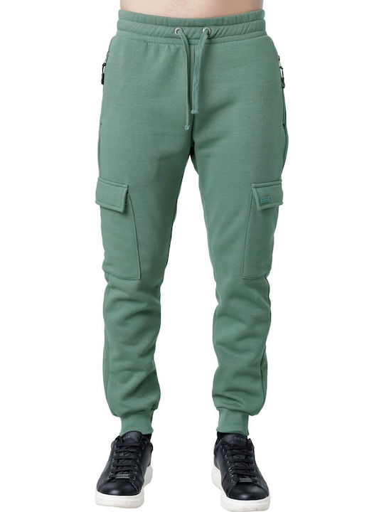 Cargo Sweatpants with Elastic Pistachio