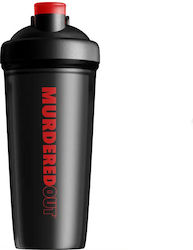 Murdered Out Plastic Protein Shaker 600ml Black