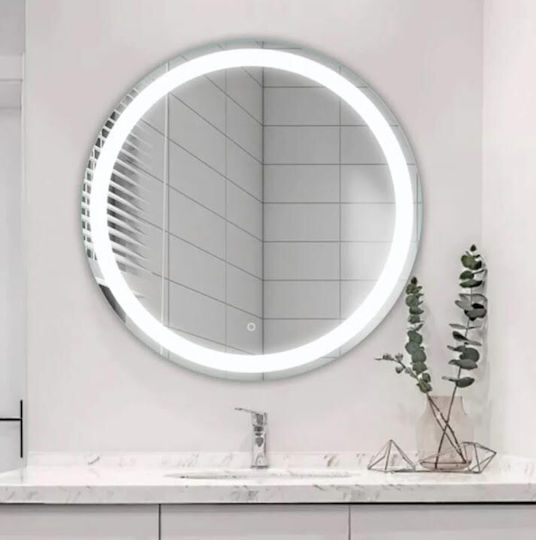 ForAll 1015629 Oglindă Rotundă cu Lumini LED cu Atingere 90x90cm