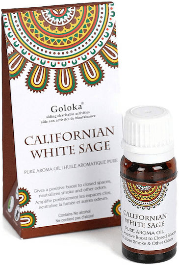 Aromatic Oils Goloka White Sage Californian White Sage Pure Aroma Oil 10ml