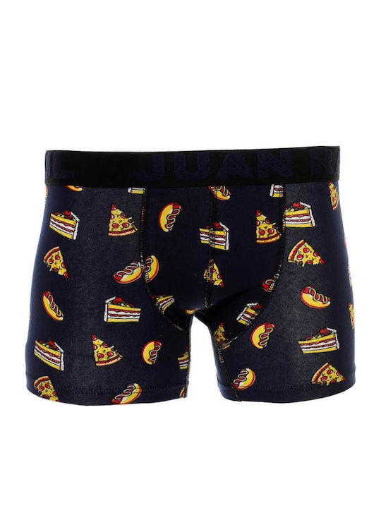 Men's Boxer Blue with Patterns