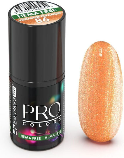Excellent Pro Semi-Permanent Nail Polish 86 Mermaid Orange 1pcs