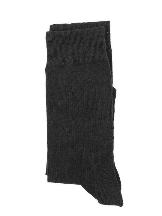 Juan Raul Men's Solid Color Socks Black