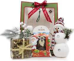 Set Cadou De Crăciun Lumânare Decorativă Heidi Ciocolată Moș Crăciun Om De Zăpadă Ornament Ramură De Brad De Crăciun Decorare
