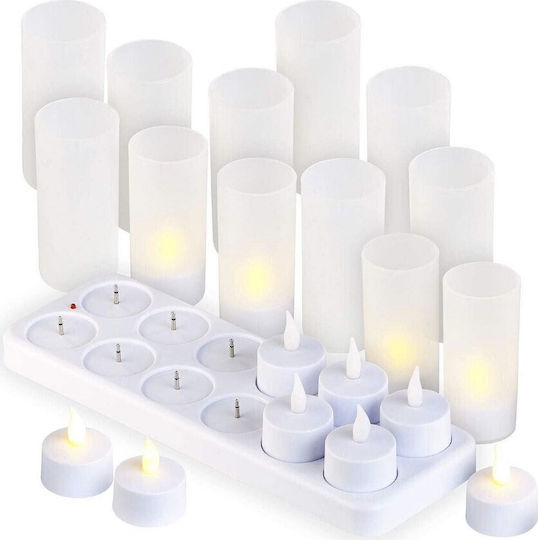 LED Tealight Lamp 12 pcs