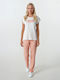Pink Label Summer Women's Pyjama Set White