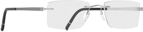 Silhouette Silh5529/70 7000 Männer Brillengestelle mit Rezept Titan Cool Grau Grau Silber