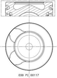 Piston Mahle 039 Pi 00117 000