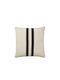 Broste Copenhagen Broste Copenhagen Decorative Pillow Case Black Beige 50x50cm