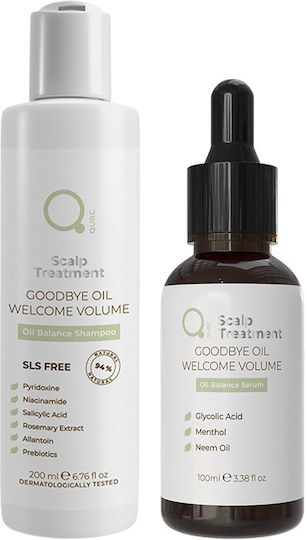 Qure Oil Balance Hair Treatment Σετ Θεραπείας Μαλλιών για Λιπαρά Μαλλιά με Σαμπουάν & Serum 2τμχ