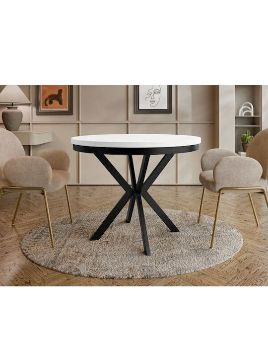 Oswego 155 Rund Tisch Speisesaal Holz Black, Wh...