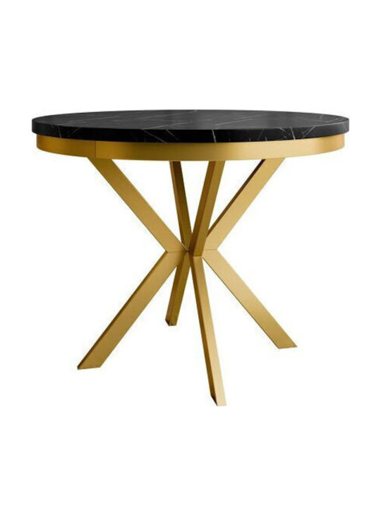 Oswego 155 Rund Tisch Speisesaal Holz Black Mar...