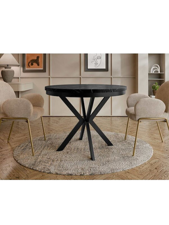Oswego 156 Rund Tisch Speisesaal Holz Black Mar...