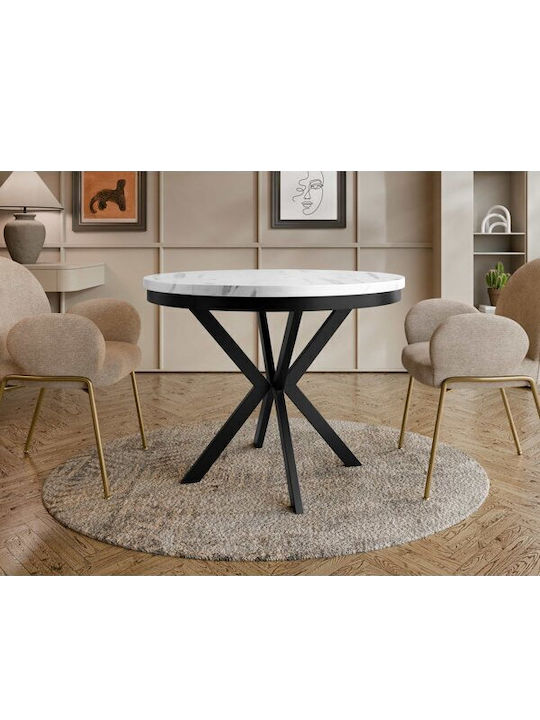 Oswego 156 Rund Tisch Speisesaal Holz White Mar...