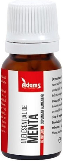 Peppermint Essential Oil Adams Supplements 10 Ml Internal Use