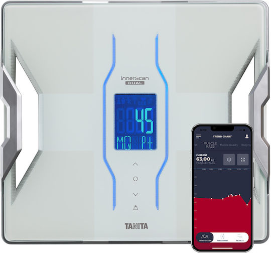 Tanita Smart Bathroom Scale with Body Fat Counter & Bluetooth Black