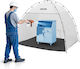 Portable Paint Booth Vevor Paint Booth Station 2330 X 1720 X 1900mm Spray Canopy Integrated Floor Mesh Large Space Paint Booths Spray Oxford Cabinets Chairs Tables