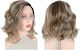 Women's Wig Full Lace 13x4 Invisible Fit Chestnut Honey Blonde Highlights High Quality Synthetic 12 Inches