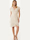 Evening Dress with Sheer White
