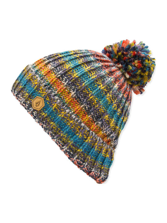 V.co Pom Pom Beanie Beanie Knitted in Green color
