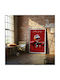Poster Formula1 Carlos Sainz F061 30cm X 40cm Frame Dark Natural Wood Brown