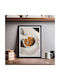 Poster Cappuccino Coffee Pst25333 50cm X 70cm Κορνίζα Σκούρο Φυσικό Ξύλου Καφέ