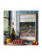 Poster Claude Monet Young Girl in the Garden of Giverny Art101 30cm X 40cm Frame Dark Natural Wood Brown