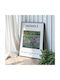 Poster Monet Artists Garden Art014 30cm X 40cm Frame Dark Natural Wood Brown