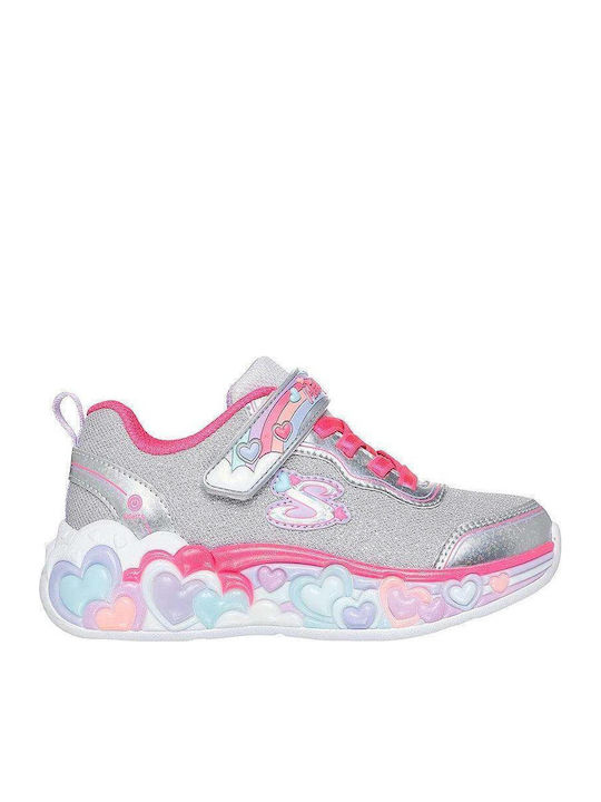 Skechers Heart Lights Ασημί