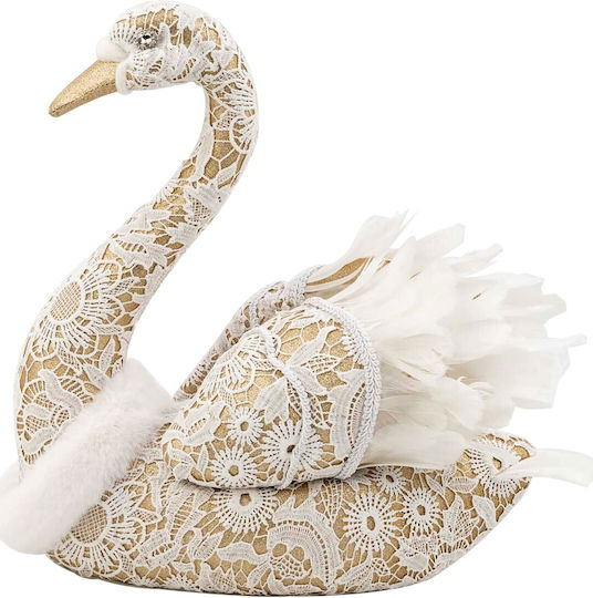 Lianos Weihnachtliche Plüsch Figur Schwan Weiß Höhe 38cm Dekorativ