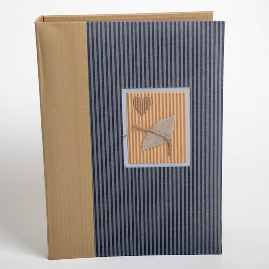 Photo Album Ecological 200 Photos 10x15 Striped Blue Beige Bb4220
