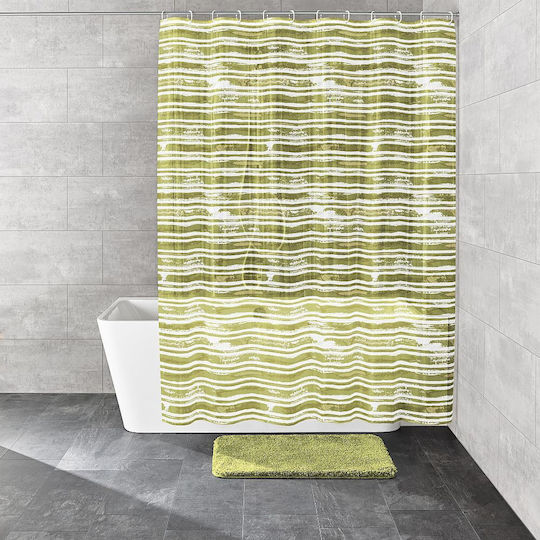 Kleine Wolke Raia Shower Curtain 180x200cm Green