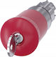 Siemens Emergency Mushroom Button 22mm Round Metal Flashing Red 40mm Lock Ssg10 3su1050-1hr20-0aa0