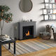 Tagu Indoor Floor Bioethanol Fireplace Gray
