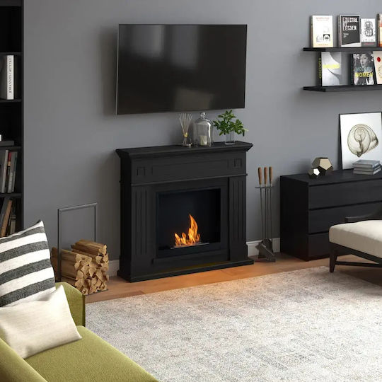 Tagu Indoor Floor Bioethanol Fireplace Black