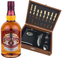 Vlv Men's Gift Set Chess-shaped Box Chivas Regal 12yo Whisky 700ml