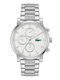 Men's Watch Battery with Silver Stainless Steel Bracelet
