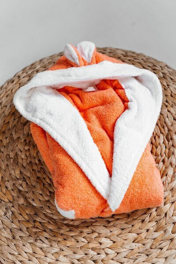 Belotex Halat Bebeluș Cu glugă Orange