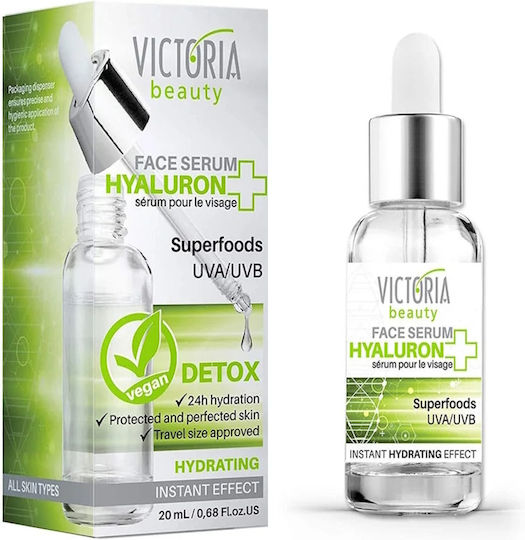 Victoria Beauty Moisturizing Serum Face with Hyaluronic Acid for Detoxification & Revitalization 20ml