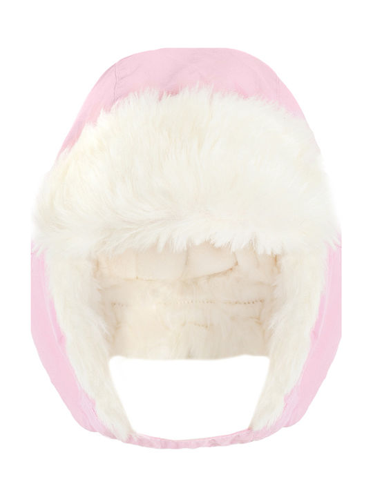 Kinder Mütze Stoff Rosa