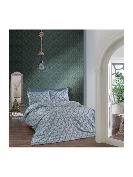 Dimcol Сет Чаршафи 220x240см. Офелия 279 Blue 4бр