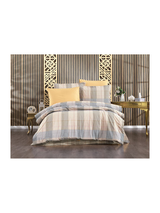 Dimcol Αντιγόνη Σετ Σεντόνια Μονά 160x240εκ. 340 Beige (3τμχ)