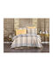 Dimcol Αντιγόνη Σετ Σεντόνια Μονά 160x240εκ. 340 Beige (3τμχ)