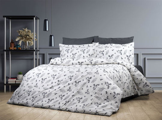Dimcol Υπέρδιπλη 220x240cm Μυρτώ 350 Grey 350