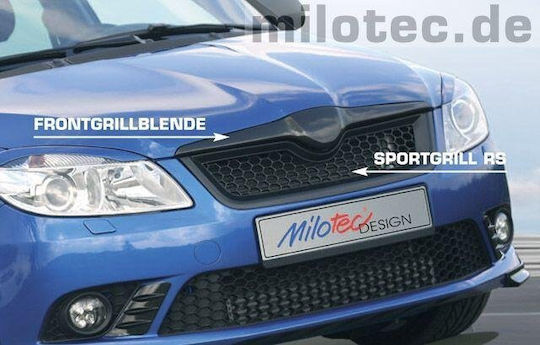 Sport Grill Mask Milotec Skoda Fabia 5j 2007-2014 Black Glossy 251504