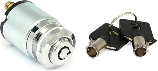 Κεντρικός Διακόπτης Harley-davidson Fx 77-93 Fxr 77-11 Sportster Xl 08-11 Fx Style Ignition Switch 'thin' Round Key Chrome
